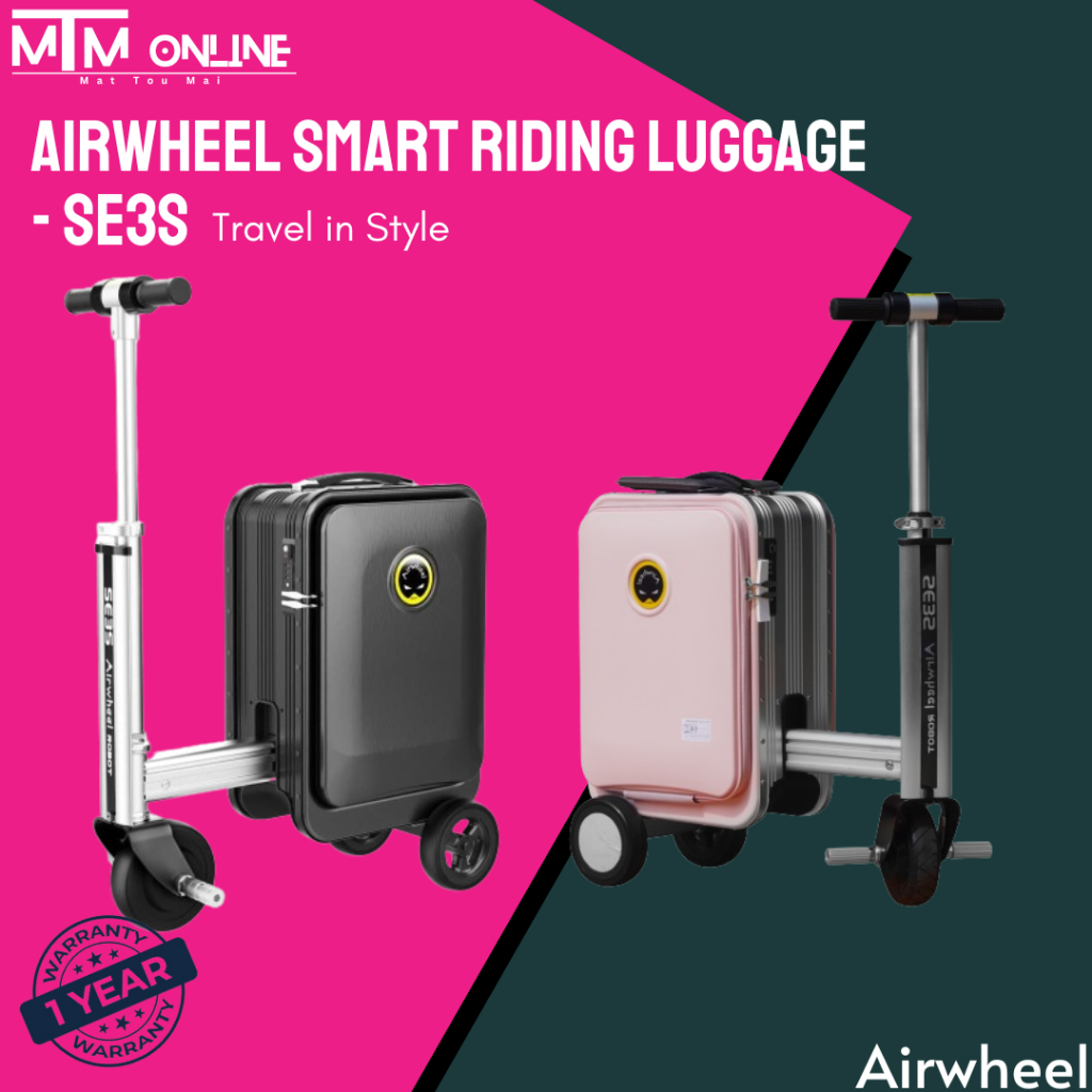 Airwheel Se3s Smart Riding Travel Luggage Riding Case Luggage Scooter Shopee Malaysia