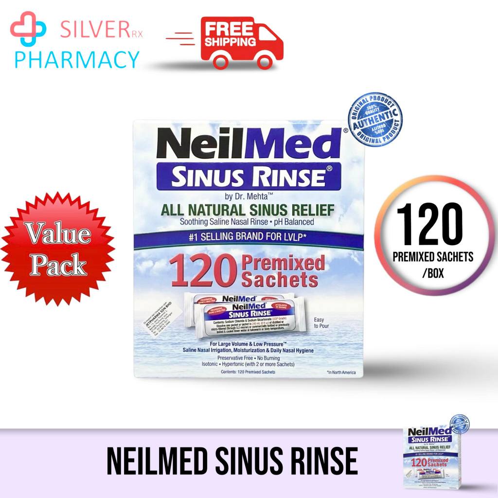 [Exp 05/2026] NeilMed Sinus Rinse 120 Premixed Sachets | Shopee Malaysia