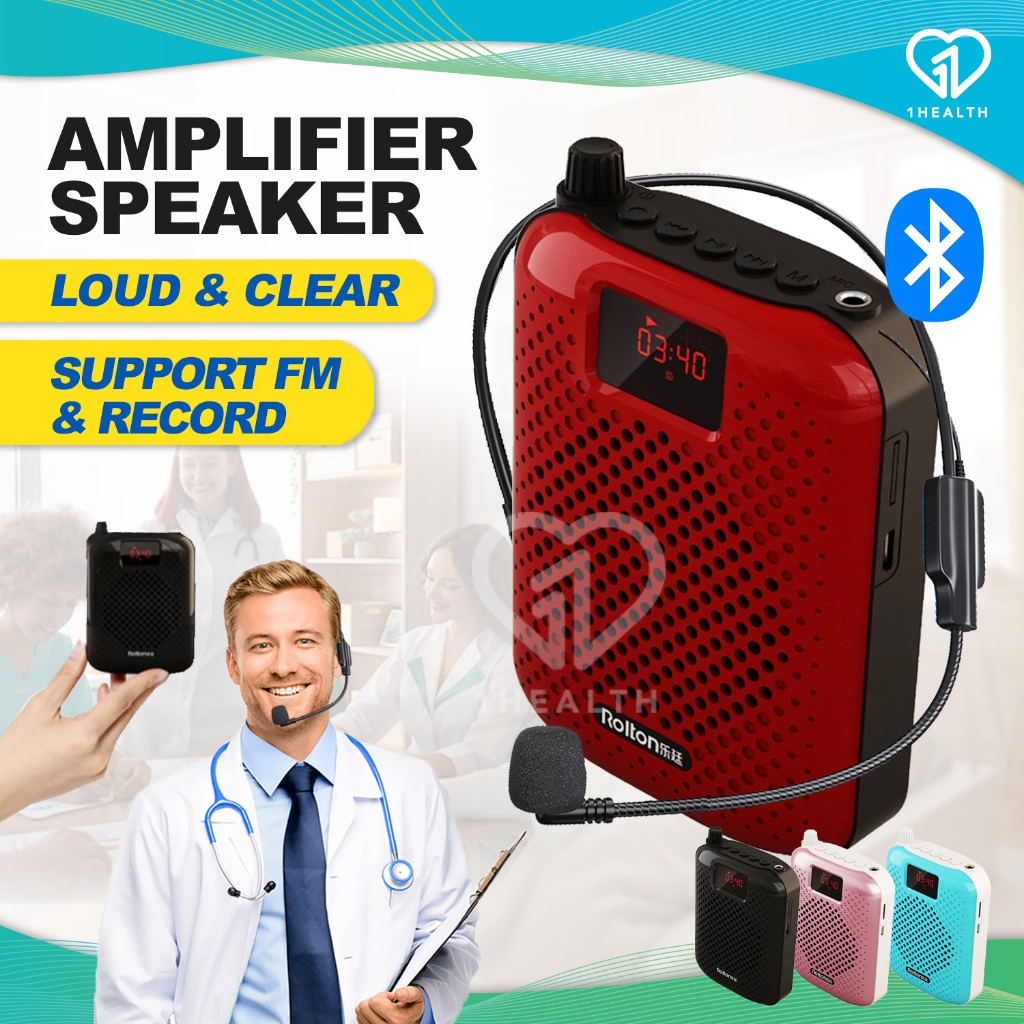 Rolton K500 Bluetooth Megaphone Voice Amplifier Mic Teacher