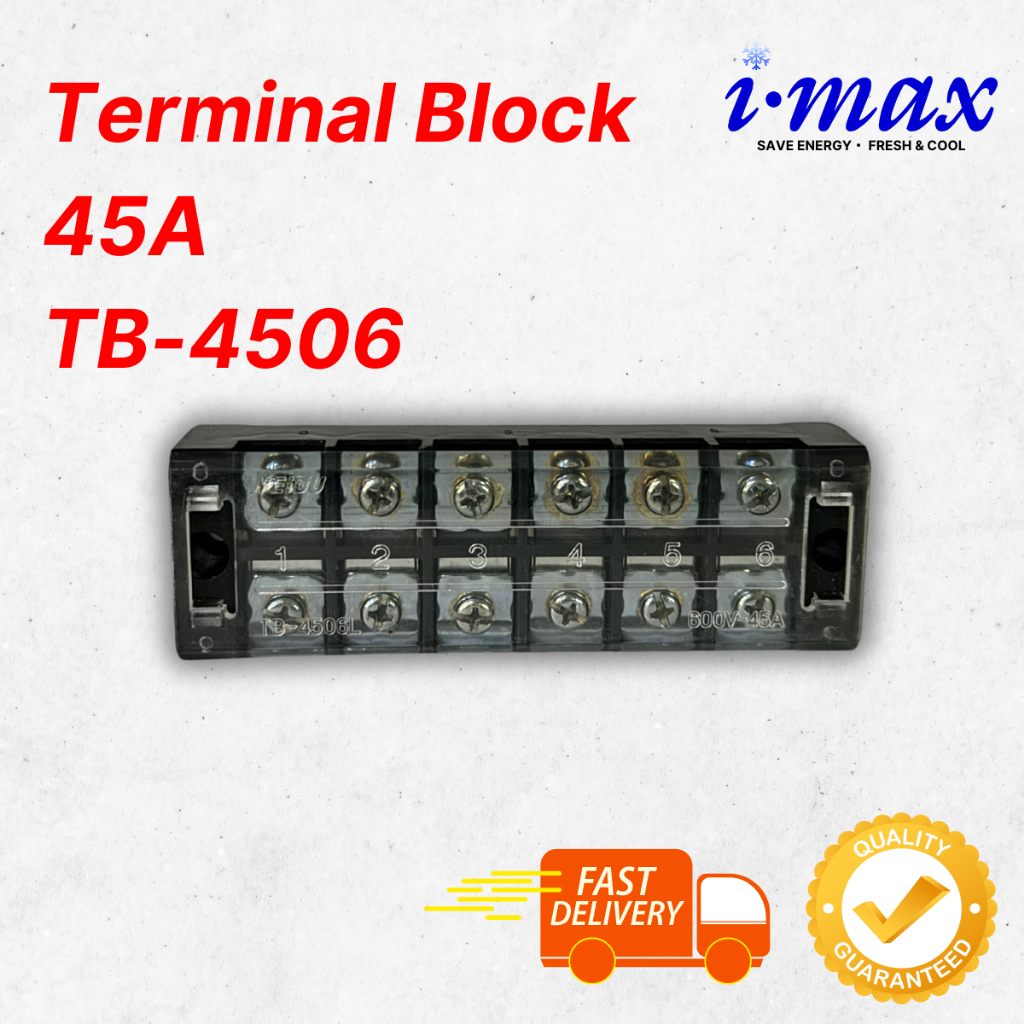 45A Terminal Block Wire Connector TB Dual Row for Chiller Freezer ...