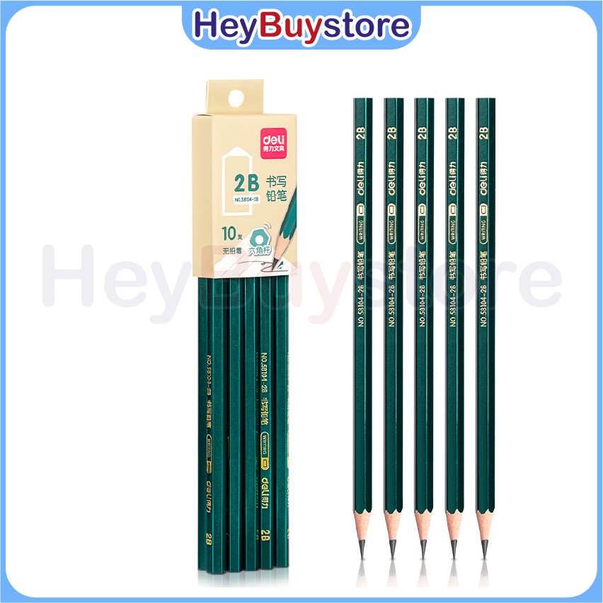 2B Pencil Exam Grade 2B Pencil Student Writing Use Pensel 2B (10 Pcs/Box) Shopee Malaysia