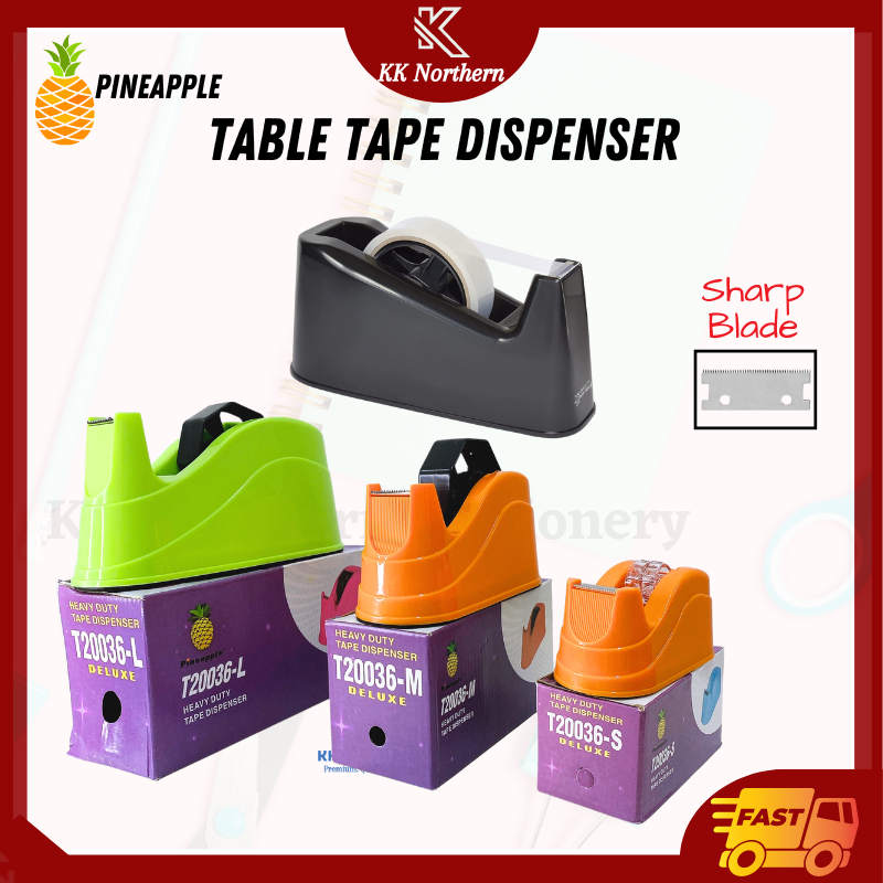 Pineapple Heavy Duty Table Tape Dispenser Salotape Holder Pemegang ...