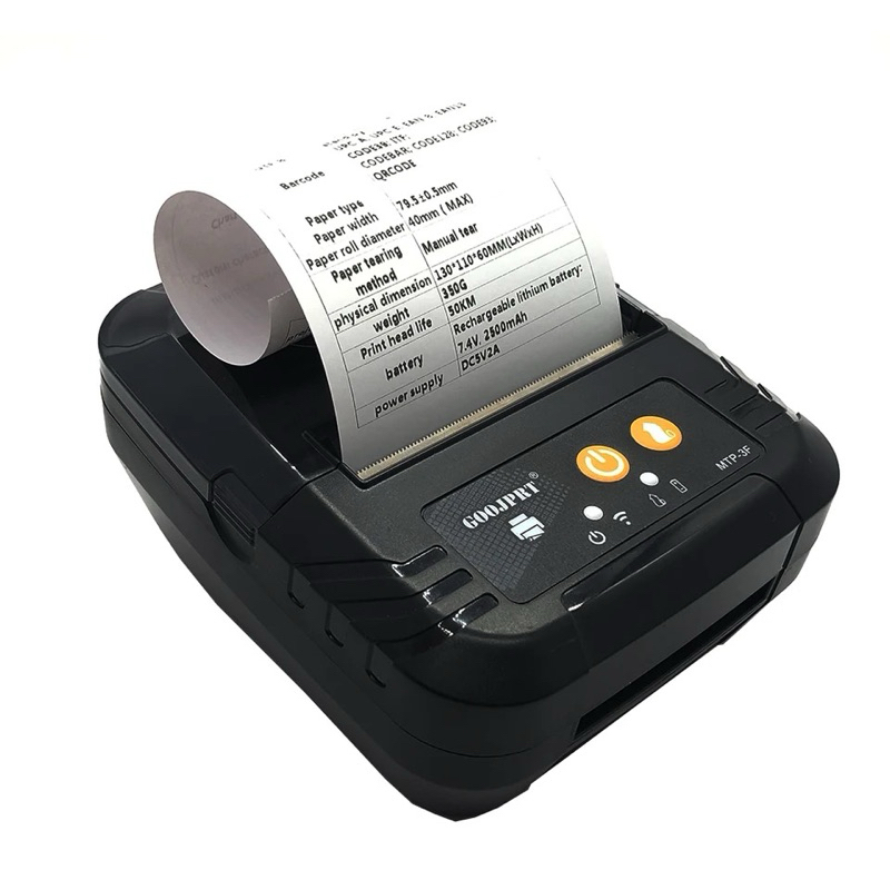 Goojprt Mtp F Mm Bluetooth Thermal Printer Portable Wireless Receipt Machine Pos Machine