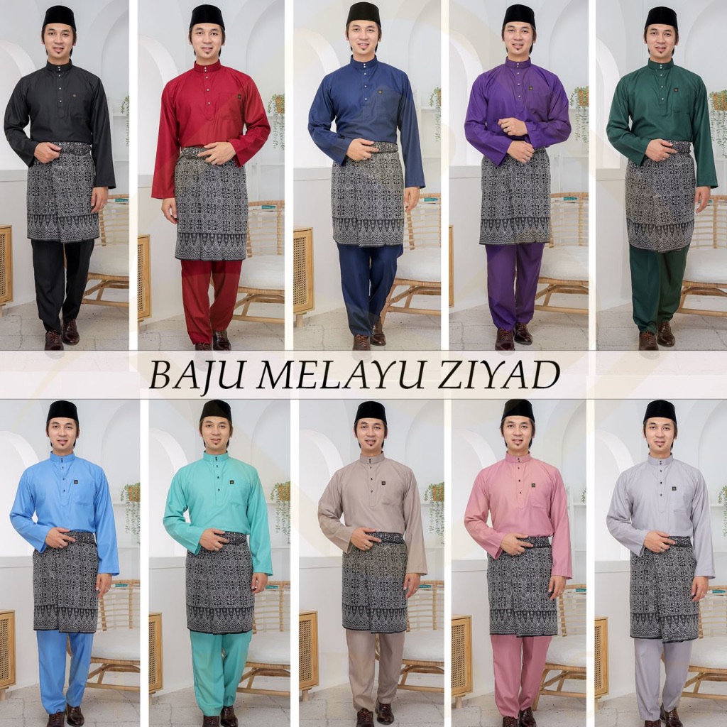 BAJU MELAYU ZIYAD !! REGULAR FIT !! COTTON LINEN ORIMONO !! | Shopee ...
