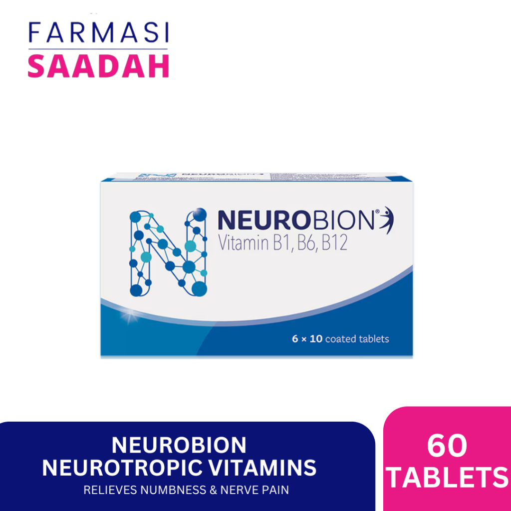 NEUROBION Vitamin B1, B6, B12 Nerve Relief, Numbness & Tingling 60