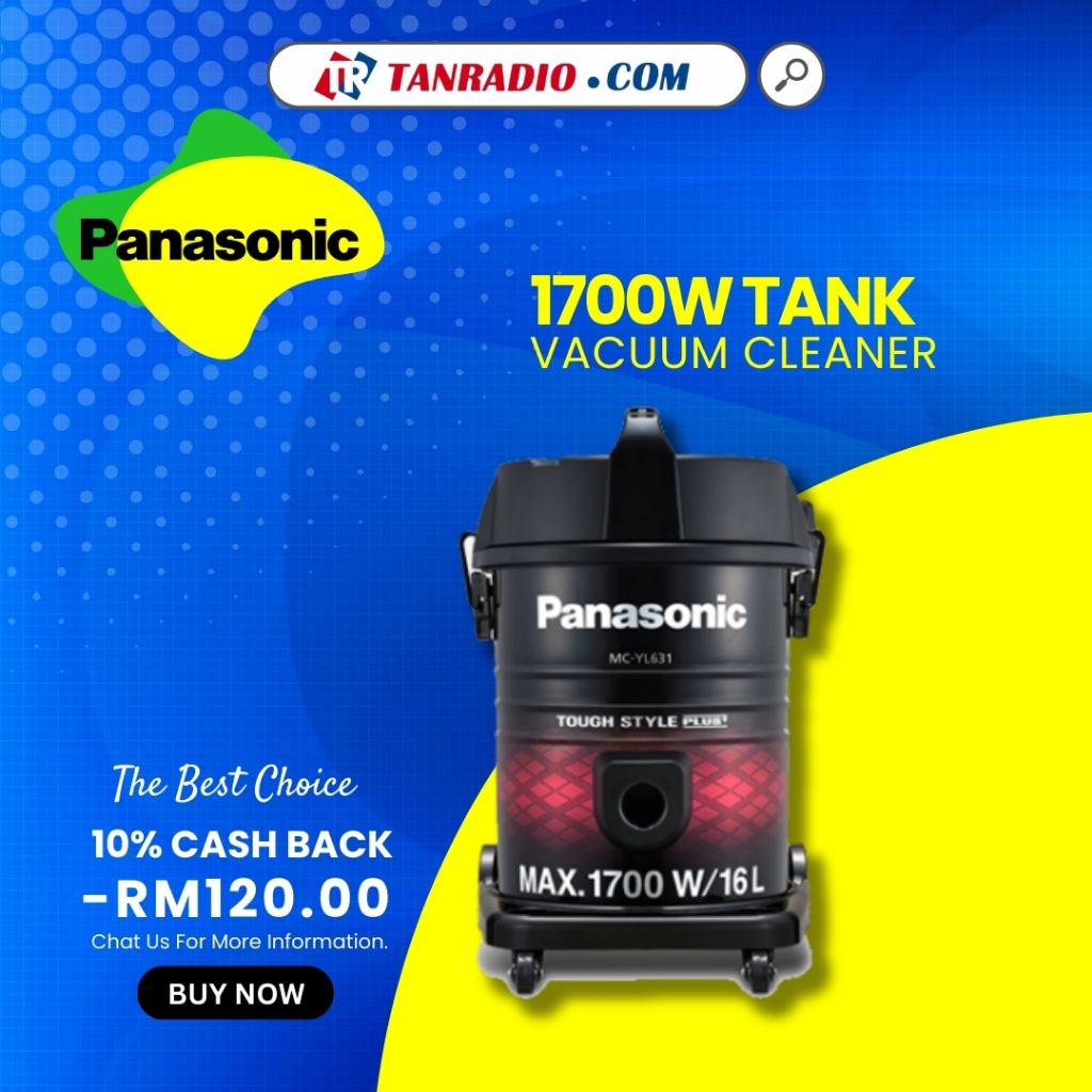 Panasonic Vacuum Cleaner (1700W/16L) MCYL631吸尘机 PENYEDUT SAMPAH Shopee Malaysia