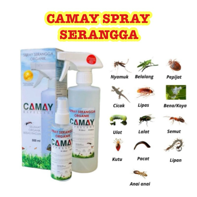 🔥camay Repellent Spray Serangga 🔥natural Kutu Pembasmi Kutu Semut