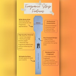 FRAGRANCE BLOTTER / FRAGRANCE PAPER STRIP / FRAGRANCE DISPOSSABLE SMELL ...