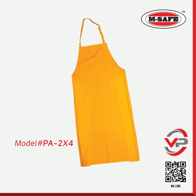 M-SAFE HEAVY DUTY PVC APRON / YELLOW SAFETY OIL PROOF APRON 2X4 ...
