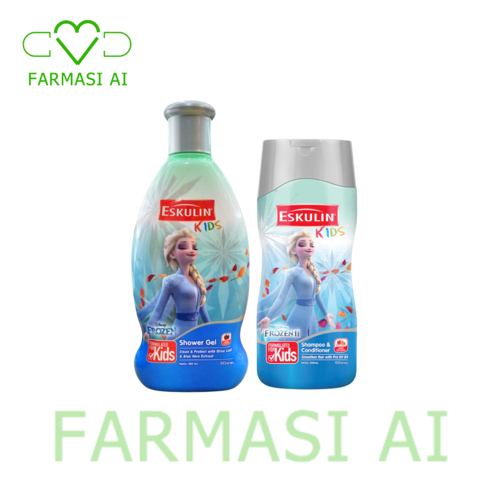 Eskulin Kids [Shower Gel 250ml /Shampoo & Conditioner 200ml] Frozen