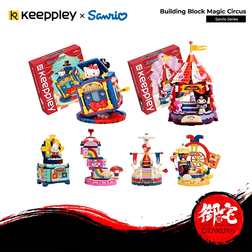 KEEPPLEY SANRIO Series 3D Building Blocks Magic Circus Edition - Hello ...