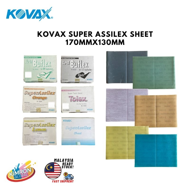[SHEET 1PC] Kovax Super Assilex Sheet / Super Tolex / Super Buflex / Size 170mm x 130mm with