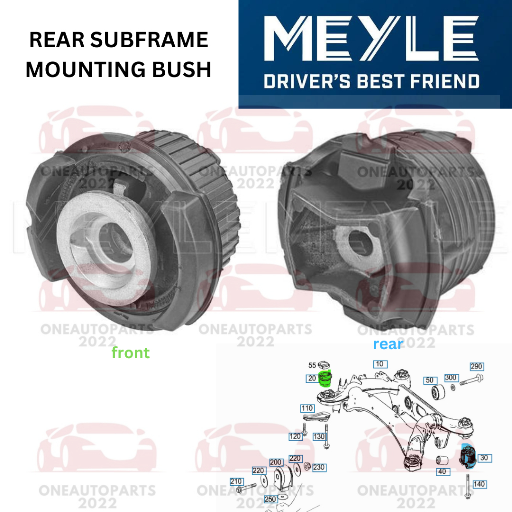 MEYLE GERMANY REAR SUBFRAME MOUNTING BUSH MERCEDES BENZ W204 W212 W218 ...