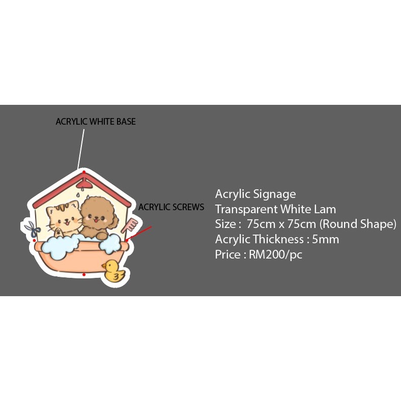 Custom Acrylic Signage, Custom Sticker Signage, Custom PVC Signage ...