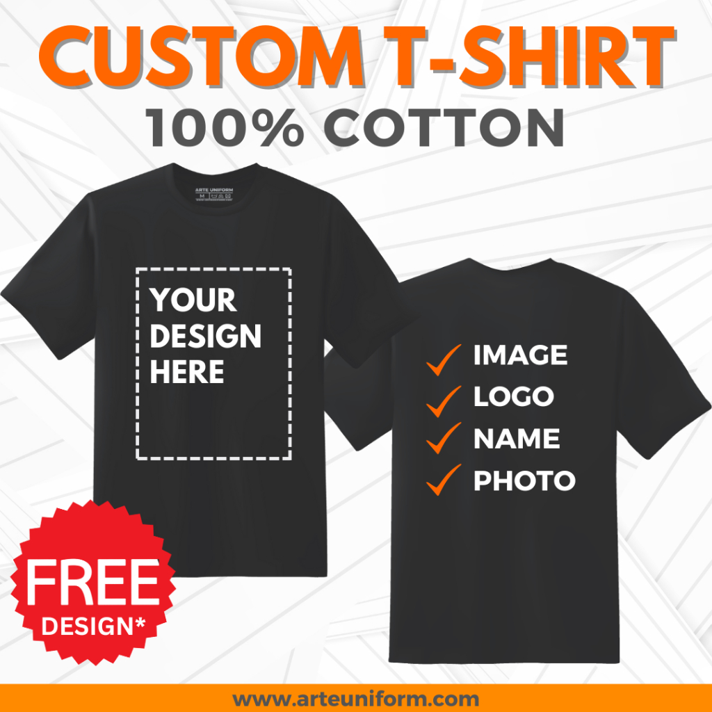 Custom T-Shirt Printing Cetak Baju Custom Print T-shirt Custom Design ...