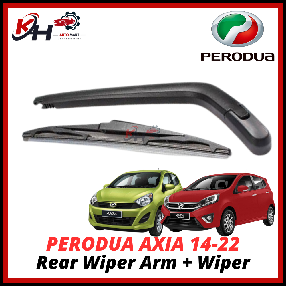 PERODUA AXIA 1422 G.SE.AX.STYLE Rear Wiper Arm + Wiper (OEM) Car Rear Viper Arm Wiper Belakang