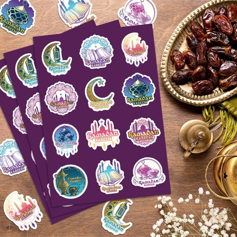 Hari Raya RAMADAN Aidilfitri STICKER LABEL PELEKAT bulat round bag ...