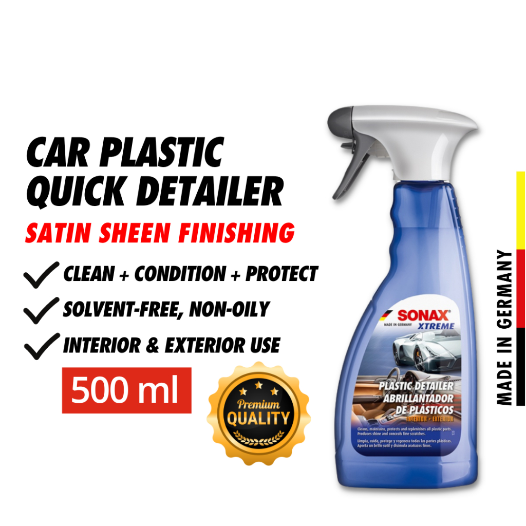 SONAX Car Plastic Cleaner Quick Detailer Car Interior Exterior 500ml