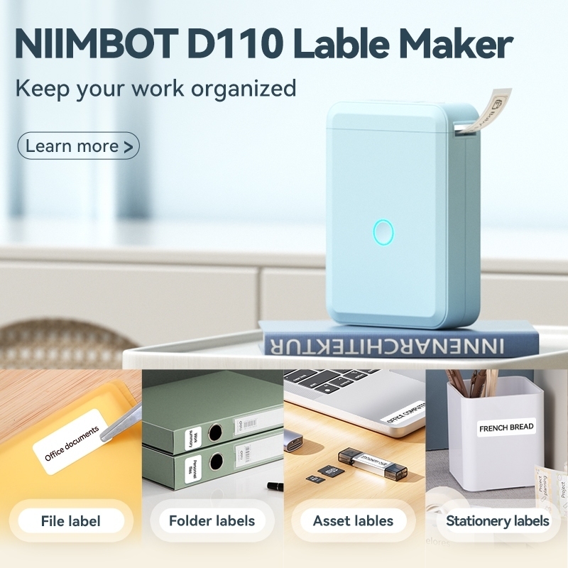 Niimbot D110 Label Printer Portable Thermal Label Printer, Price Tag ...