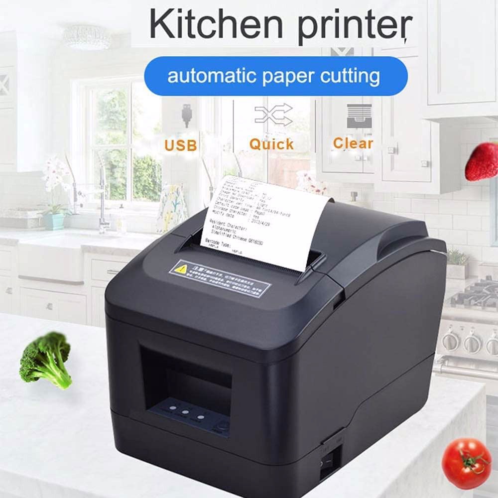 MUNBYN USB Thermal Receipt POS Printer Wired Printer Kitchen Label ...