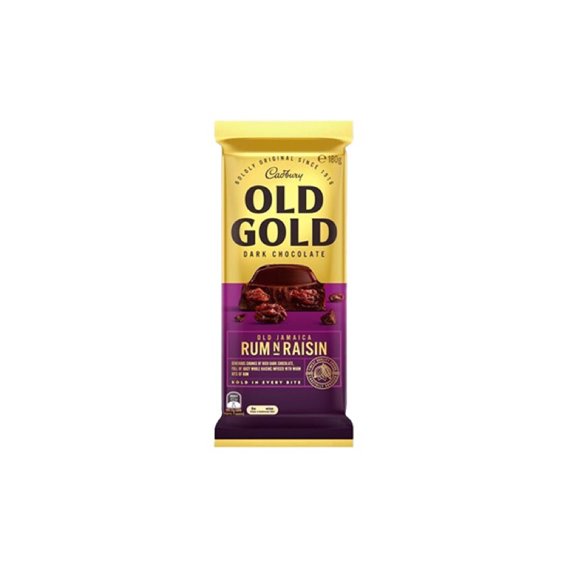 Cadbury old gold dark chocolate rum n raisin 180g | Shopee Malaysia