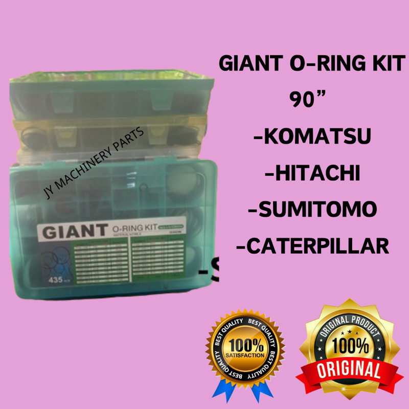 GIANT O RING KIT KOMATSU HITACHI SUMITOMO CATERPILLAR FULL SET Shopee