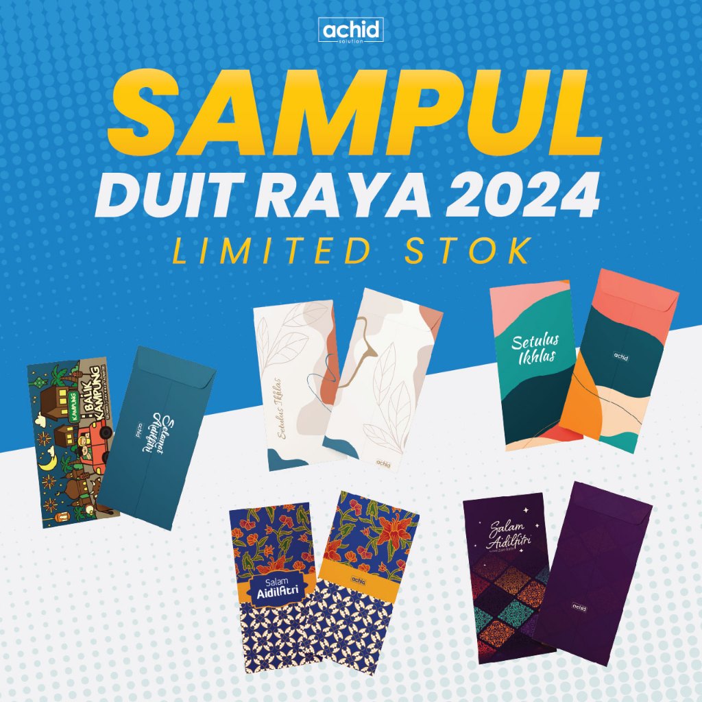 SAMPUL DUIT RAYA 2024 | FREE SHIPPING | 5 Type Design | Ready Stock ...