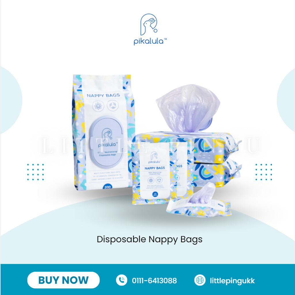 Pikalula Disposable Nappy Bags Scented Biodegradable Diaper Garbage
