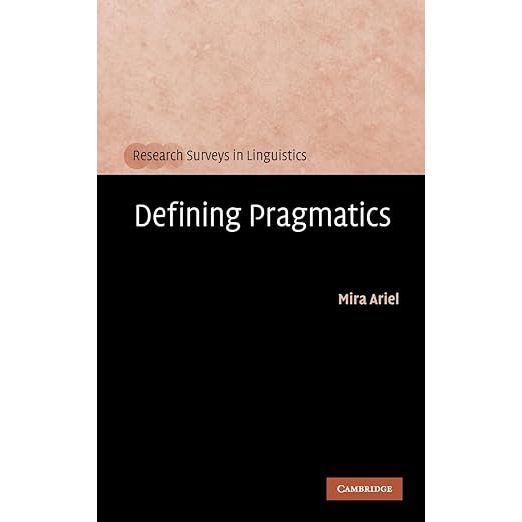 Defining Pragmatics (Research Surveys in Linguistics) Shopee Malaysia