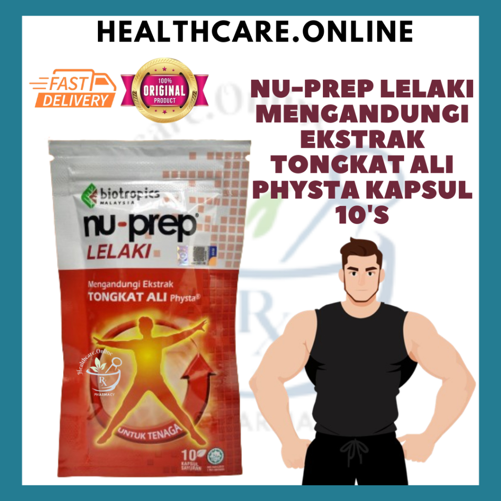 NU-PREP LELAKI MENGANDUNGI EKSTRAK TONGKAT ALI PHYSTA CAPSULES 10's ...