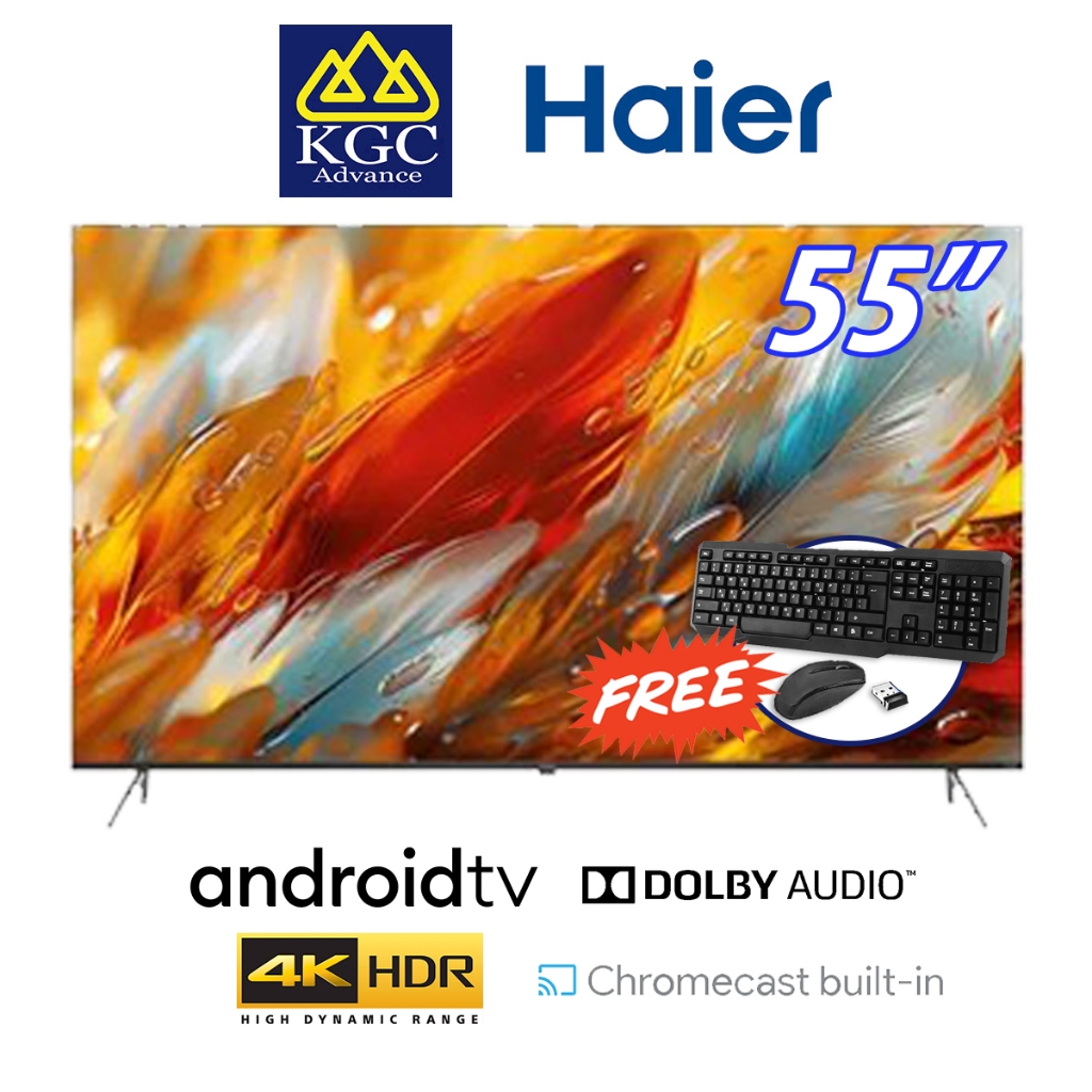 (Free Shipping) Haier 65" / 55" 4K HDR UHD Android HQLED TV H65 ...