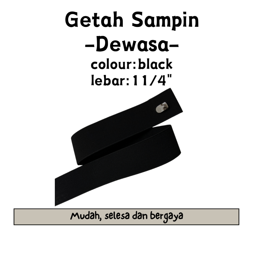 Getah sampin lelaki/getah sampin raya/belt sampin/tali pinggang ...