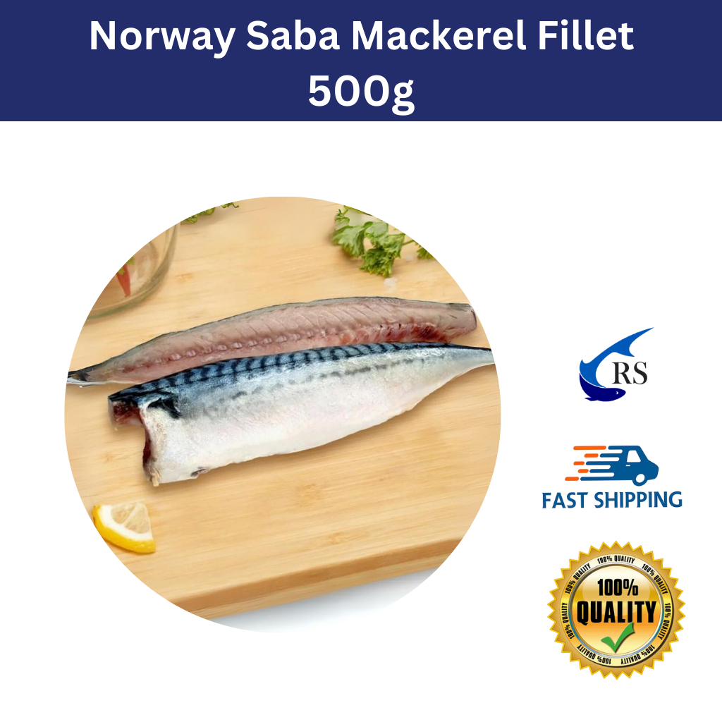 Premium Quality Norway Frozen Saba Mackerel Fillet (3pcs, 500g ...