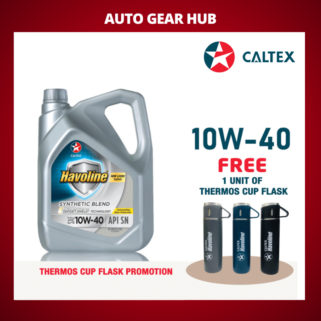 Caltex Havoline Synthetic Blend Engine Oil SAE (4L) [Free DC Exclusive ...