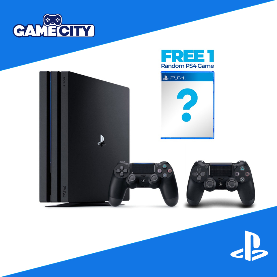 【6.25 SALE】USED PS4 Playstation 4 Console Pro, 1TB with 2 New OEM