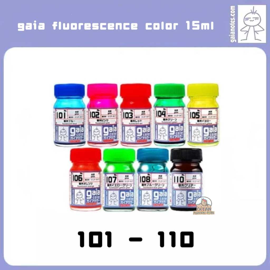 GAIA FLUORESCENCE COLOR STANDARD SERIES 15ML (101-110) | Shopee Malaysia