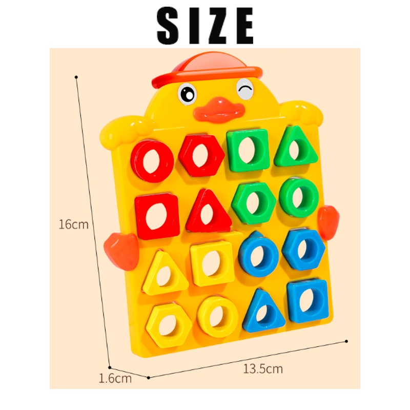 Board Game Children Puzzle Shape Matching Shape Puzzle Montessori Toys ...