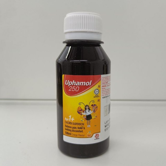 Halal And Kkm Approved Uphamol Paracetamol Syrup 250mg5ml Exp 2026