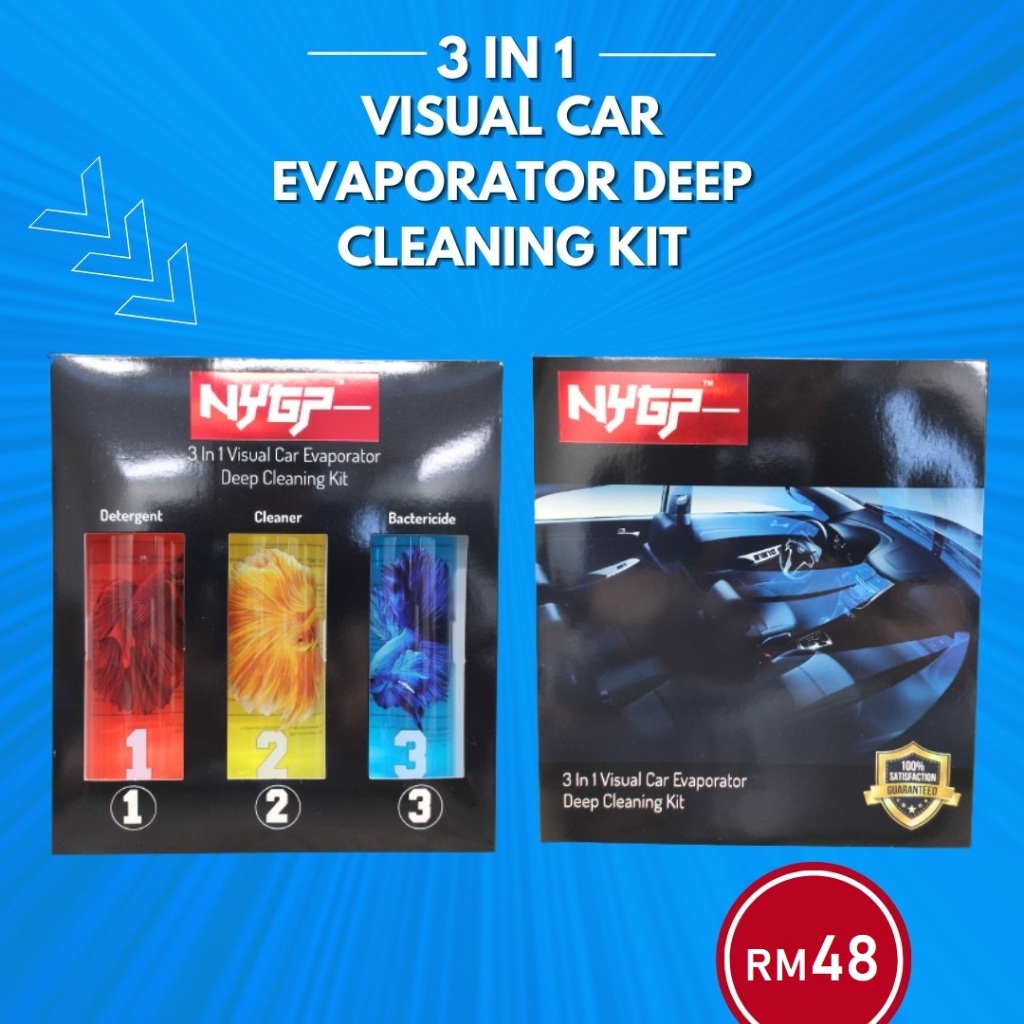 Car Air Cond Cooling Coil Visual Spray Gun Deep Cleaner Kit (1set In