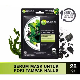 Garnier Black Serum Face Mask Expired Year 2026 – Charcoal Black Algae ...