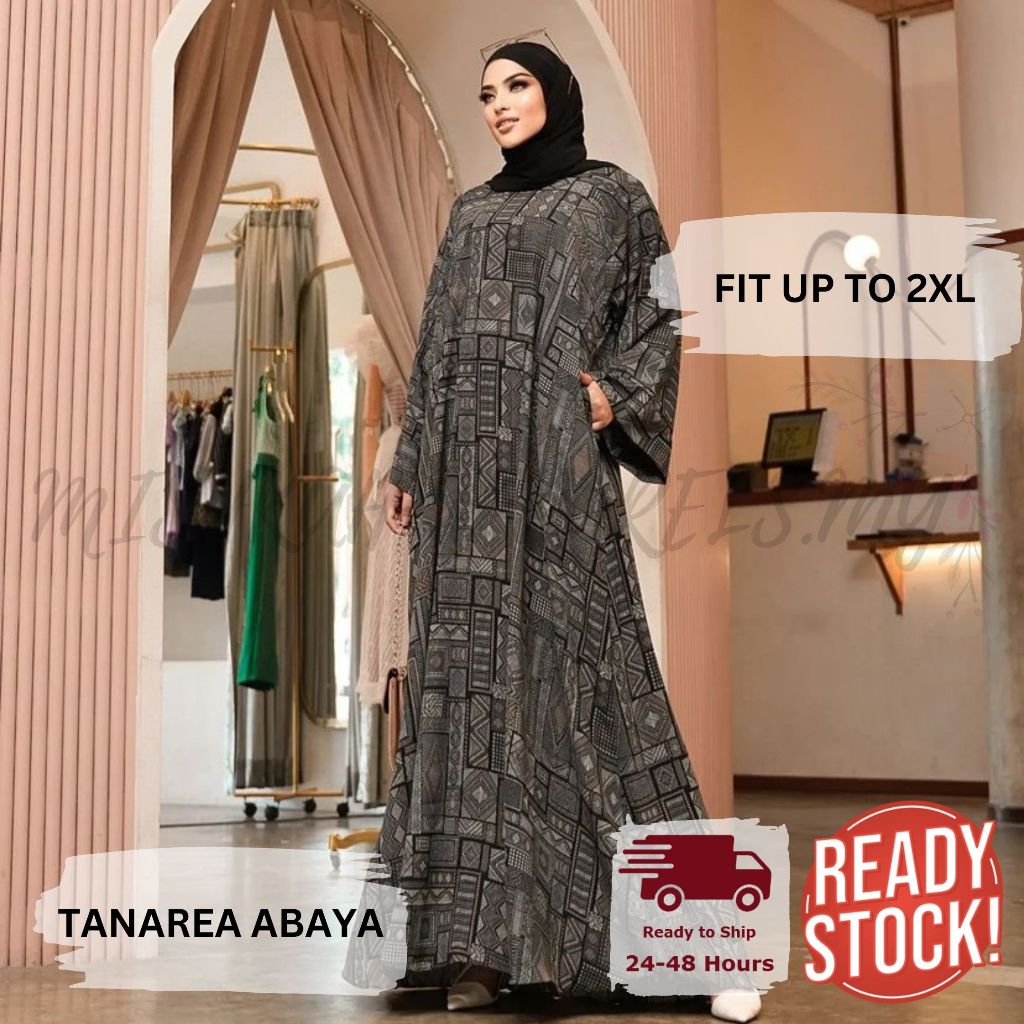 Mishkah Apparels TANAREA Abaya Monalisa Modest Muslimah Apparels Jubah fit up to 2XL Shopee Malaysia