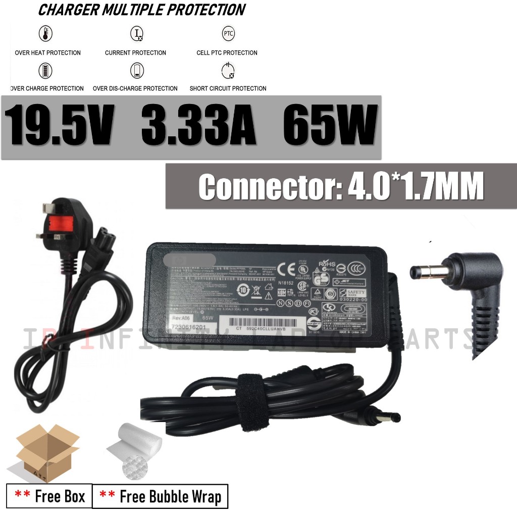 Repalcement 19.5V 3.33A 4.0*1.7mm 65W Xiaomi RedmiBook 15.6