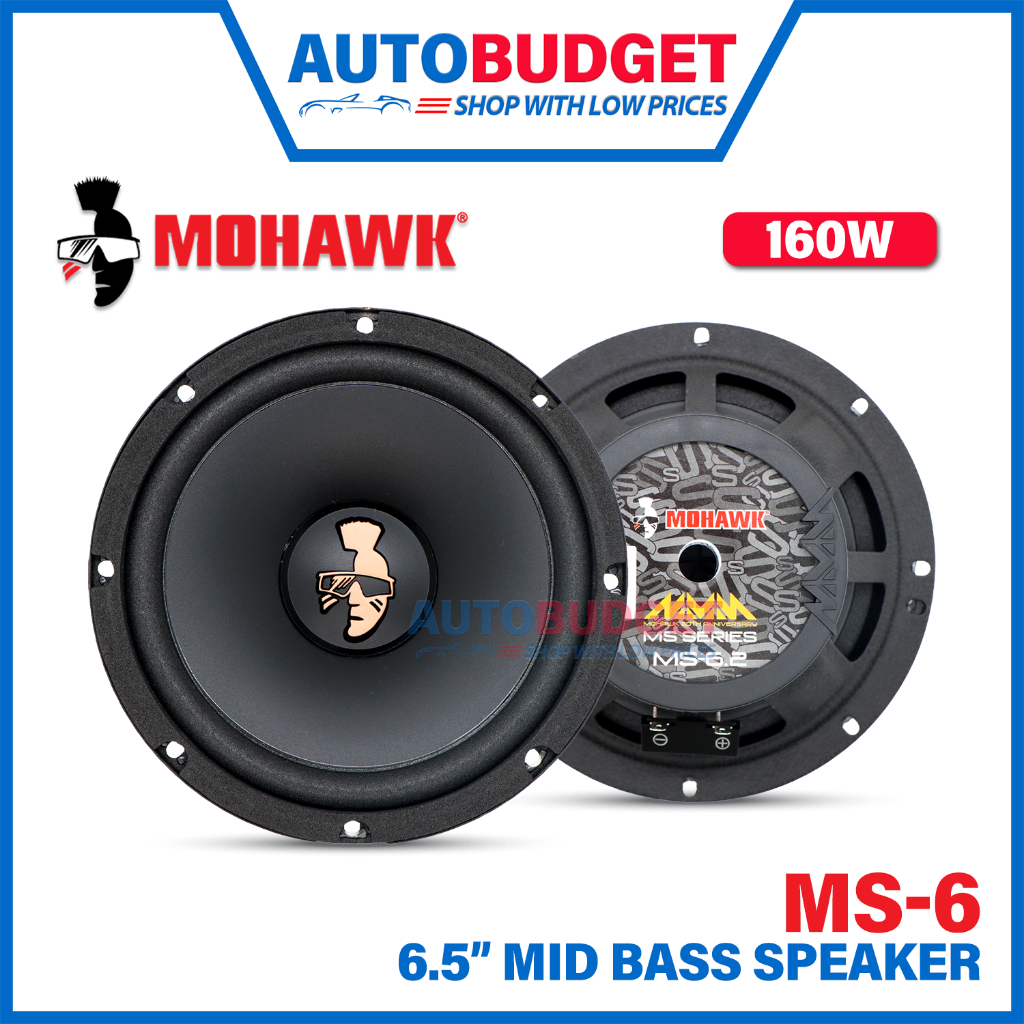 MOHAWK MS-6 Inch Mid Bass Speaker Bass Mid Speaker Audio