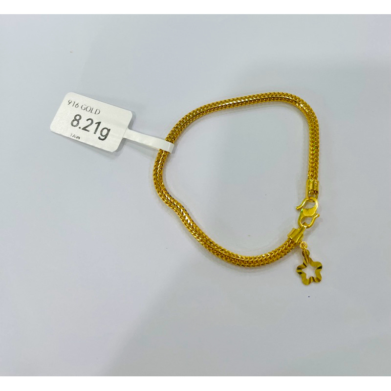 Youloong Rantai Gelang Tangan Pandora Emas916 916gold Pandora Bracelet