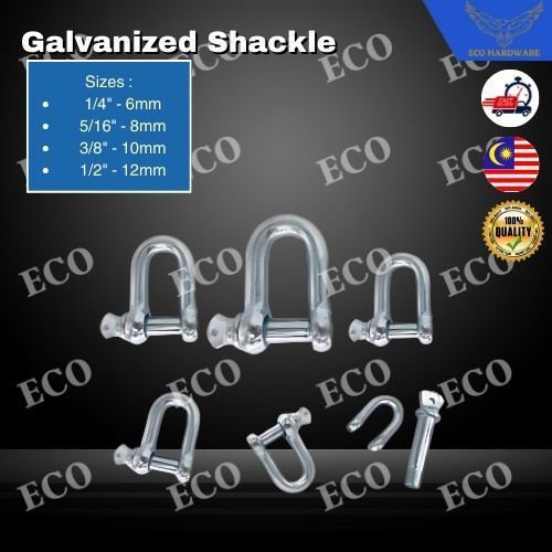Thicker And Quality Galvanized D Shackle/Dee Shackle(6mm,8mm,10mm,12mm