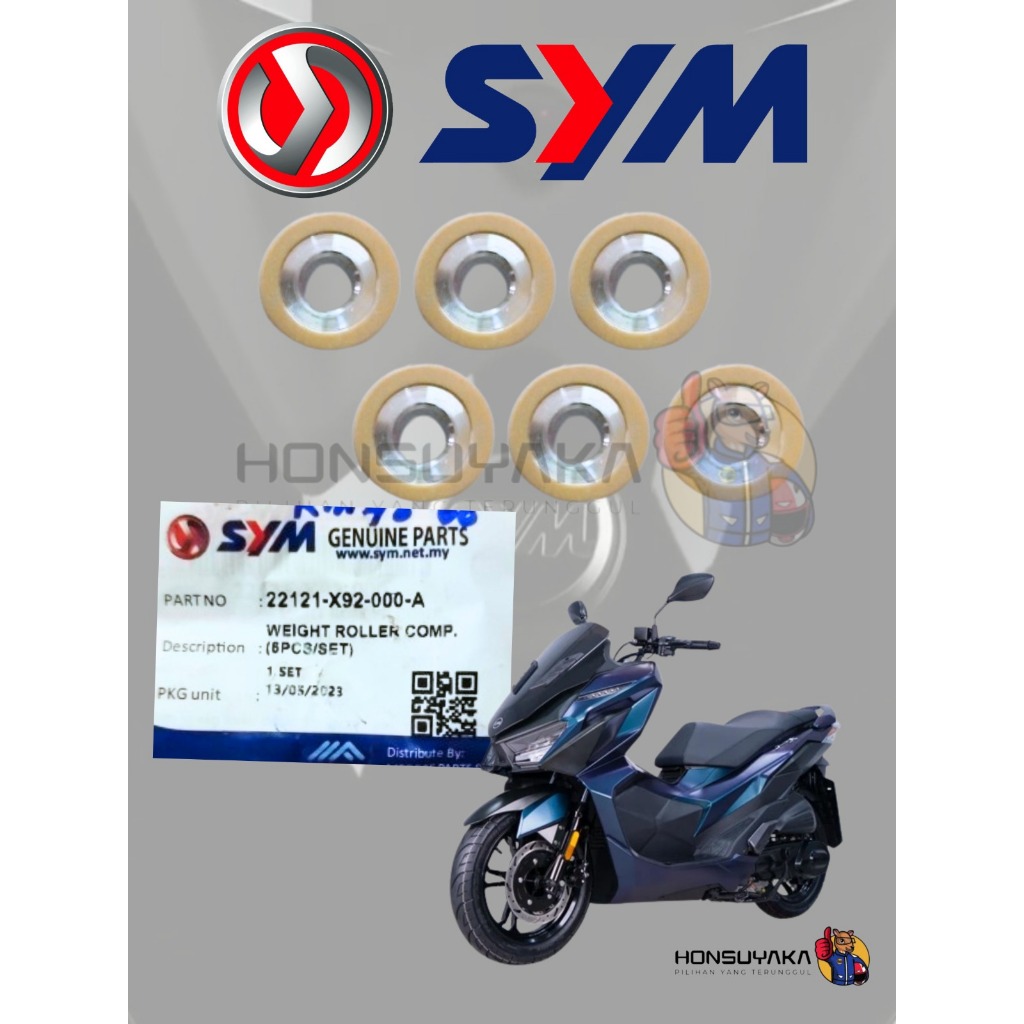 ORIGINAL WEIGHT ROLLER COMP SET FOR SYM JET X (22121-X92-000-A ...