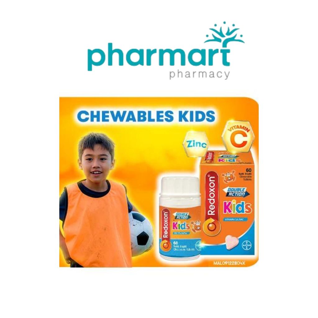 Redoxon Kids Chewable Tablets 60's Tutti Frutti Flavour | (EXP 02/2025 ...