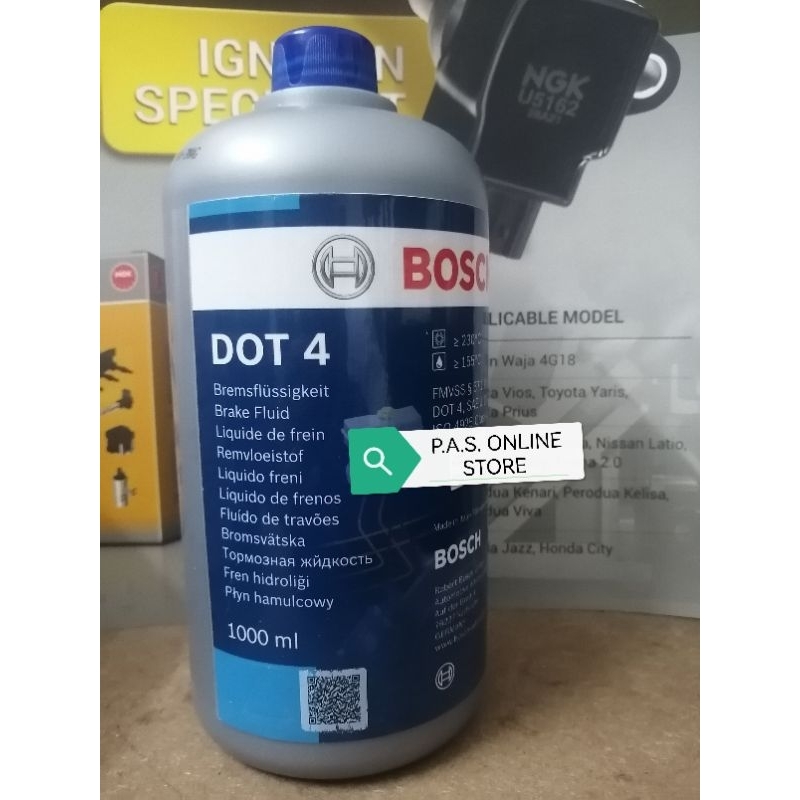 Genuine BOSCH DOT 4 Brake and Clutch Fluid 1 Litre | Shopee Malaysia