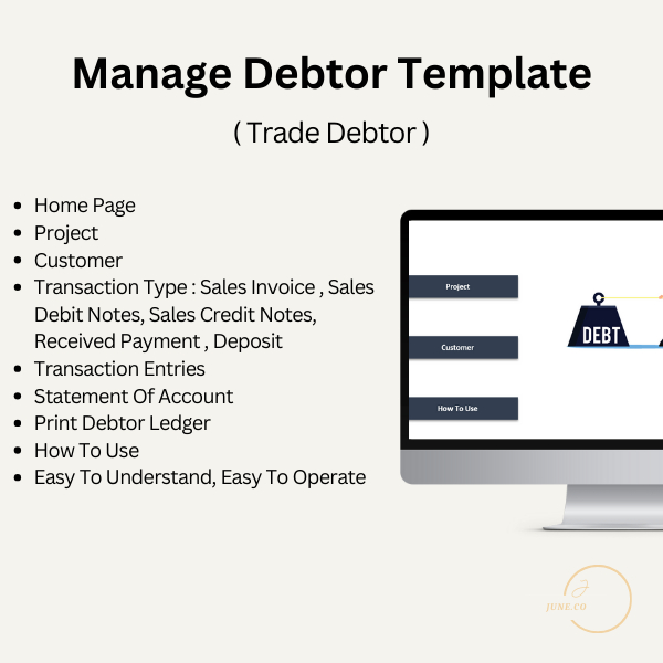 Manage Debtor Template Trade Debtor Template Urus Templat Penghutang ...