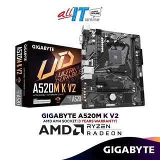 GIGABYTE A520M K V2 Rev1.1 Micro ATX (mATX) AMD Motherboard | AMD AM4 Socket